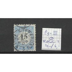 Netherlands P9-III  postage due 1881 "ROTTERDAM-2 1894" small round cancel VFU/used CV 26 €