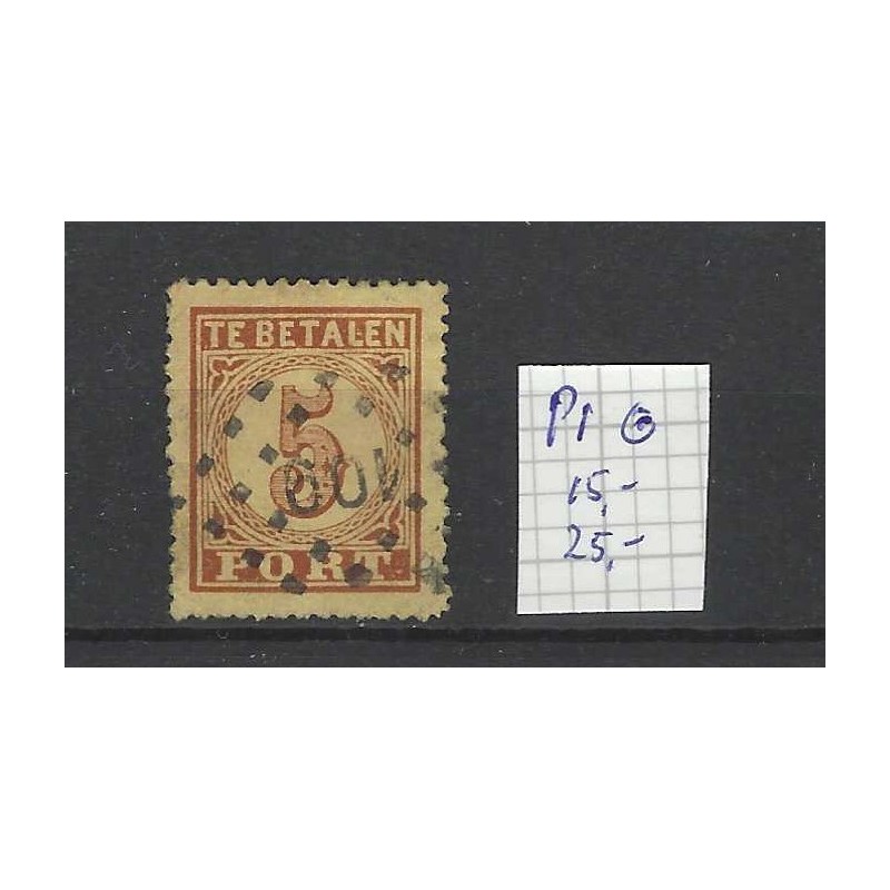 Netherlands P1  Postage due 1870 with numeral dot cancel 109 VFU/used CV 40 €