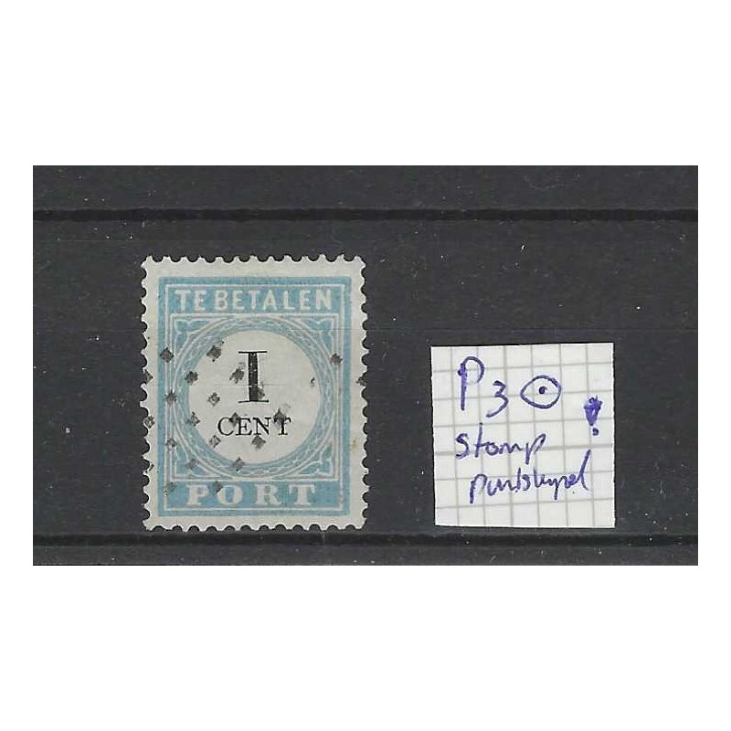 Netherlands P3D-III  Postage due 1881 with STOMP-numeral dot cancel !! VFU/used CV ?? €