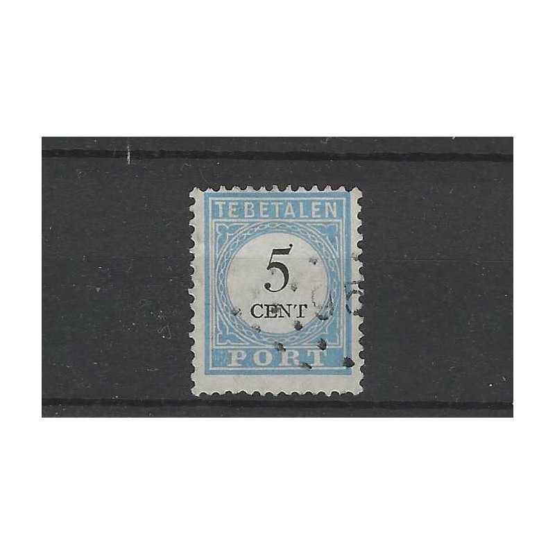 Netherlands P6B-II Postage due 1881 with numeral dot cancel 95 VFU/used CV 15 €