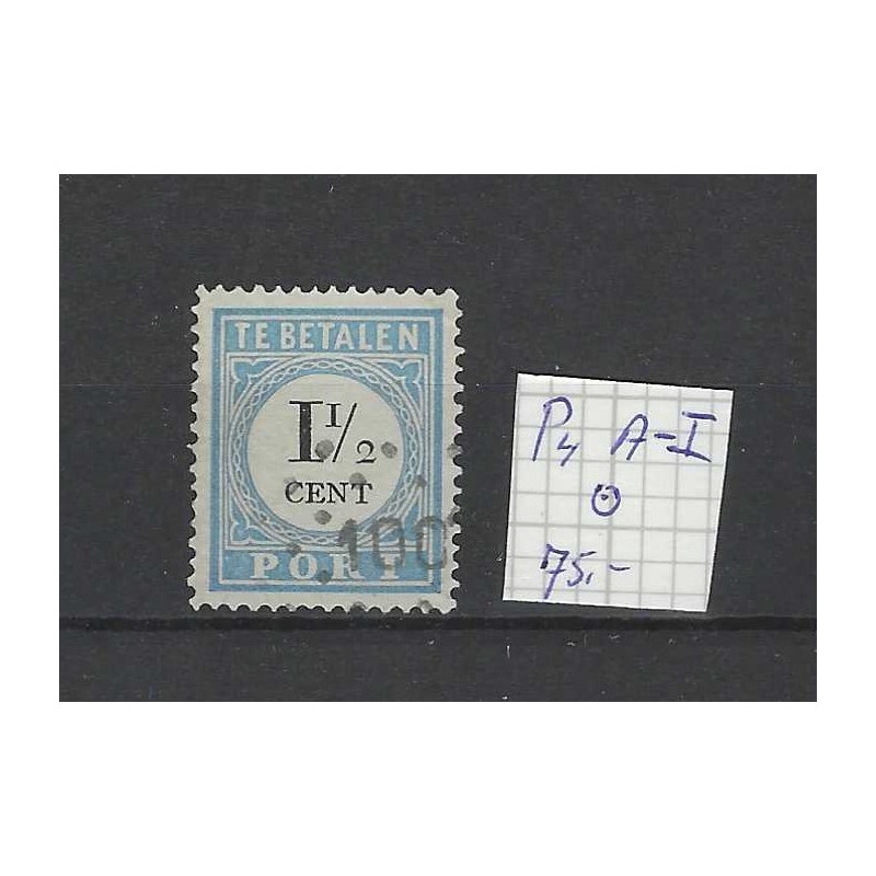 Nederland P4A-I Port 1881 met puntstempel 100 VFU/gebr CV 100 €