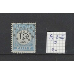 Netherlands P7B-II Postage due 1881 with numeral dot cancel 115 VFU/used CV 14 €