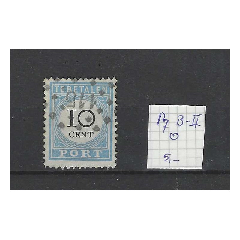 Nederland P7B-II Port 1881 met puntstempel 115 VFU/gebr CV 14 €