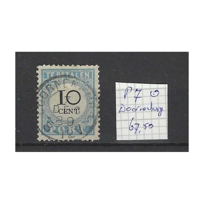 Nederland P7 Port 1881 "DOORNENBURG 1889" kleinrond VFU/gebr CV 70 €