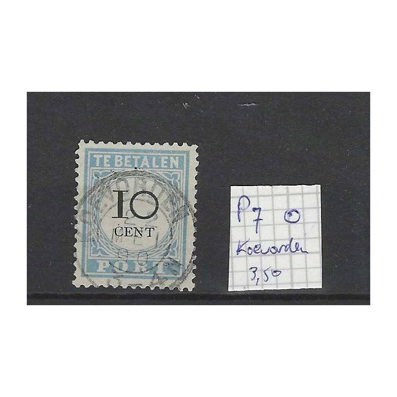 Nederland P7 Port 1881 "KOEVORDEN 1890" kleinrond VFU/gebr CV 10 €