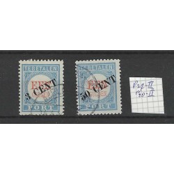 Netherlands P27-II, P28-II  Postage due 1906  VFU/used CV 250 €