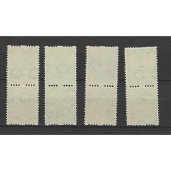 Netherlands R78-81 Syncopated perforation  vertical pair MNH CV 190 €