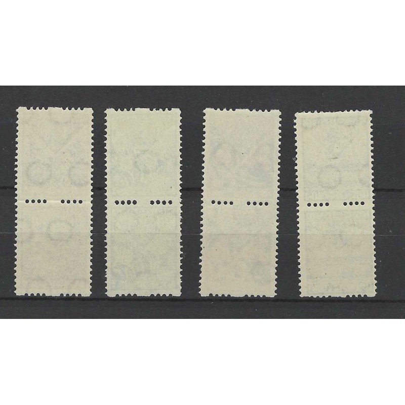 Netherlands R78-81 Syncopated perforation  vertical pair MNH CV 190 €