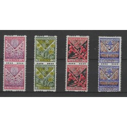 Netherlands R78-81 Syncopated perforation  vertical pair MNH CV 190 €
