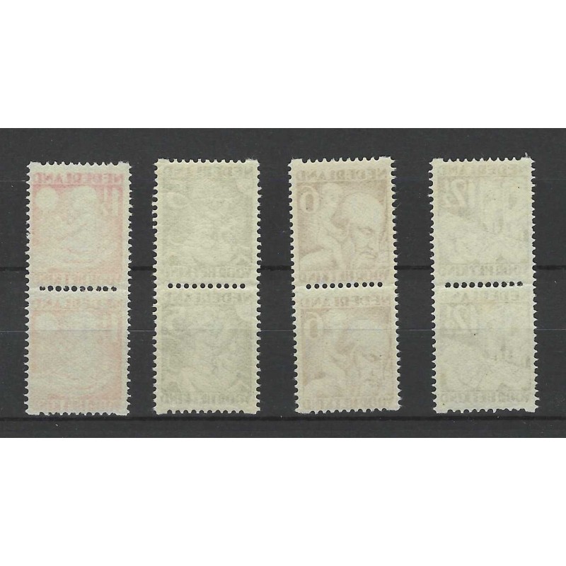 Netherlands R86-89 Syncopated perforation  vertical pair MNH CV 202 €