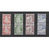 Netherlands R86-89 Syncopated perforation  vertical pair MNH CV 202 €