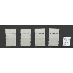 Netherlands R98-101 Syncopated perforation  with sheet margin MNH CV 130 €