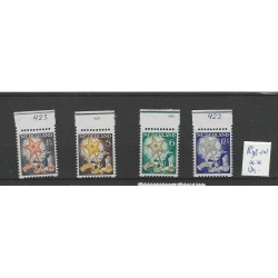 Netherlands R98-101 Syncopated perforation  with sheet margin MNH CV 130 €