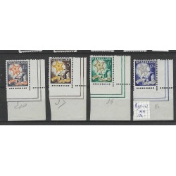 Netherlands R98-101 Syncopated perforation  with sheet margin MNH CV 130 €