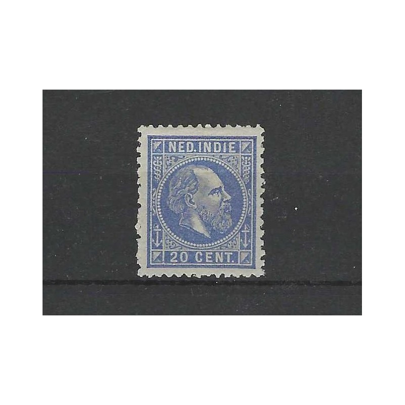 Dutch East Indies 12F  Willem III 1870 MH/unused CV 180 €