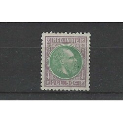 Dutch East Indies 16F  Willem III 1870 MH/unused CV 135 €
