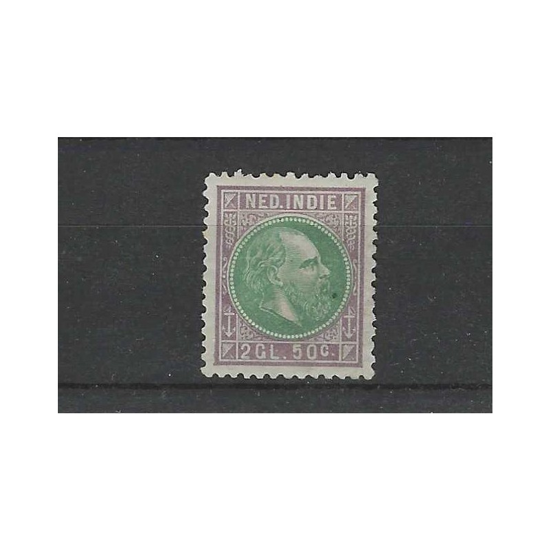 Dutch East Indies 16F  Willem III 1870 MH/unused CV 135 €