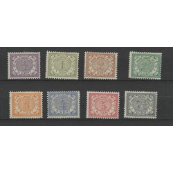 Dutch East Indies 40-47 Numeral MH/unused  CV 45 €