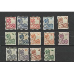 Dutch East Indies 115-128 Wilhelmina MH/unused CV 62,50 €