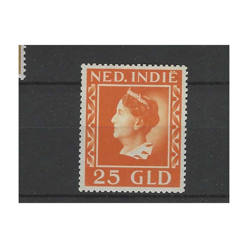 Ned. Indie 289 Wilhelmina 25Gld MH/ongebr CV 325 € Ned. Indie 289 Wilhelmina 25Gld MH/ongebr CV 325 €