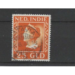 Ned. Indie 289 Wilhelmina 25GldVFU/gebr  CV 200 €