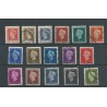 Netherlands 474-489 Wilhelmina Hartz   VFU/used  CV 23 €