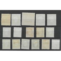 Dutch East Indies / Indonesie 351-361 Provisional issue  VFU/used  CV 125 €