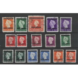 Ned. Indie / Indonesie 351-361 Hulpuitgifte  VFU/gebr  CV 125 €