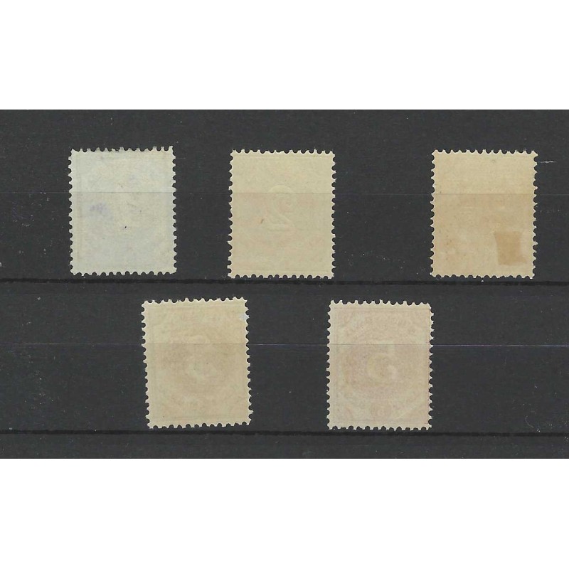 Curaçao 13-17 Numeral MH/unused CV 50 €