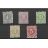 Curaçao 13-17 Numeral MH/unused CV 50 €