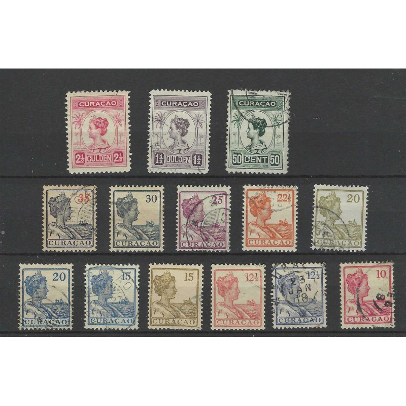 Curacao 57-70 Wilhelmina VFU/gebr CV 88 €