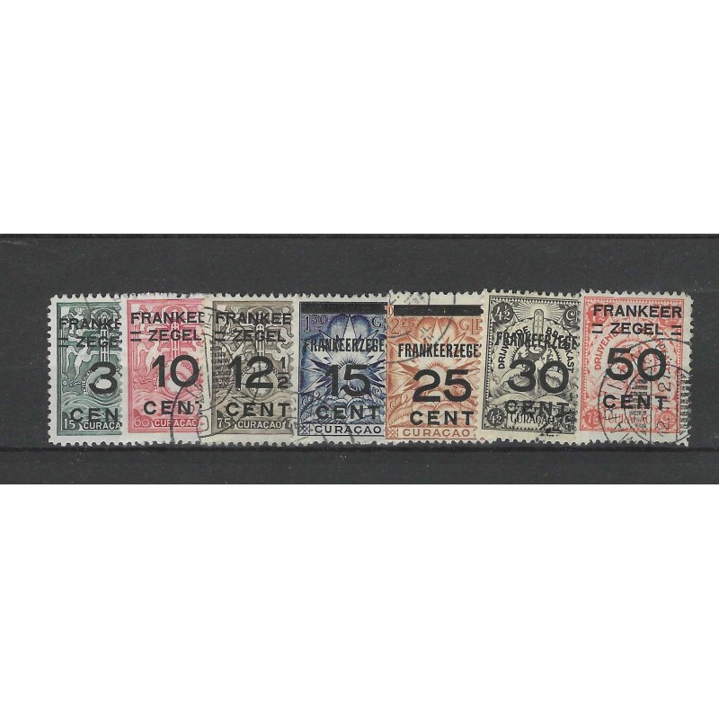 Curacao 82-88 Brandkasopdrukken  VFU/gebr CV 55 €