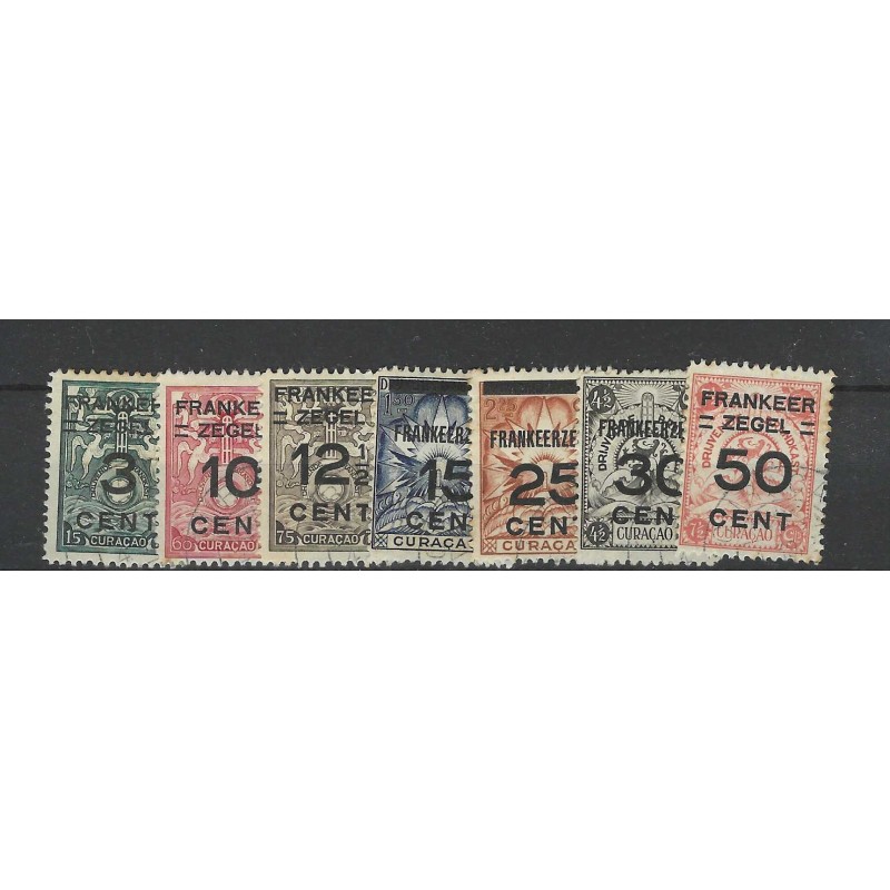 Curacao 82-88 Brandkasopdrukken  VFU/gebr CV 55 €