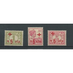Dutch East Indies 135-137 Red Cross  MH/unused  CV 25 €