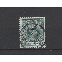 Netherlands 41 Wilhelmina "BRIELLE 1896" small round cancel VFU/used CV 30+ €