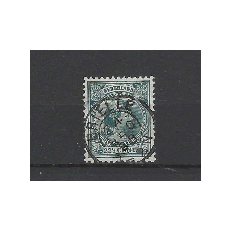 Netherlands 41 Wilhelmina "BRIELLE 1896" small round cancel VFU/used CV 30+ €