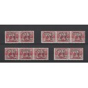 Nederland 37 R-dubbelfrankering VLAKENBURG (L) naar Brusxelles 1893 CV 38+ €