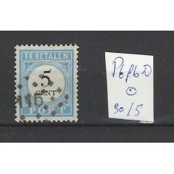 Netherlands P6fb-D Postage due 1881 with numeral dot cancel 115 VFU/used CV 35 €