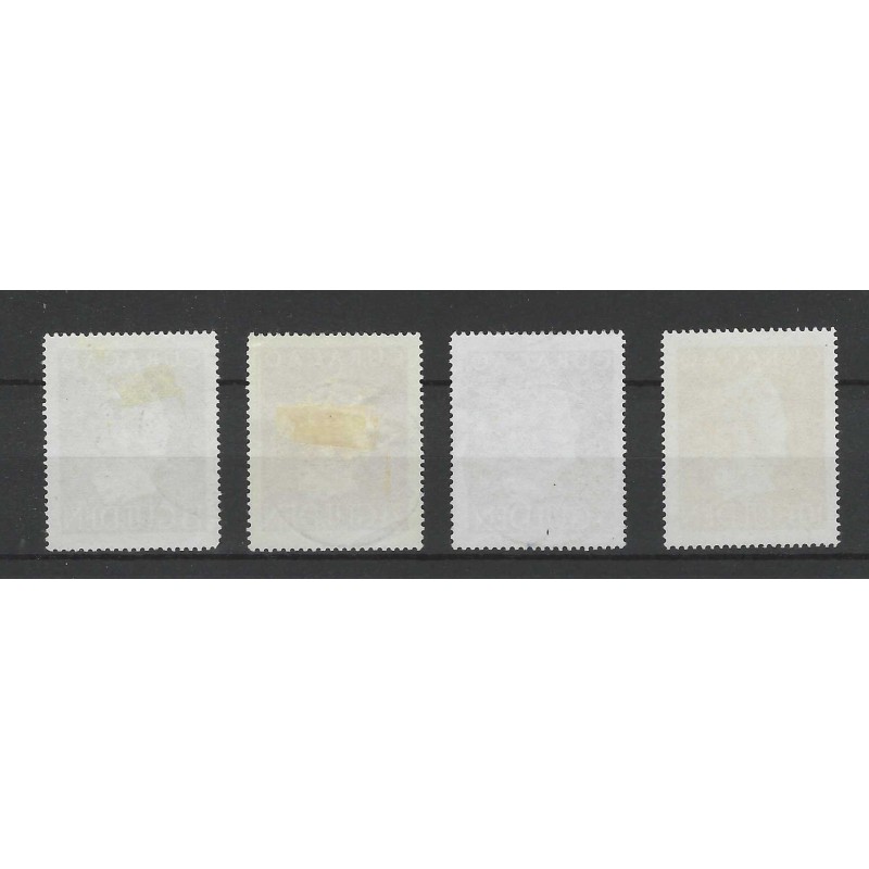 Curaçao 178-181  Wilhelmina Konijnenburg  VFU/used CV 628 €