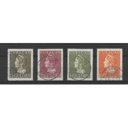 Curaçao 178-181  Wilhelmina Konijnenburg  VFU/used CV 628 €