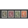 Curaçao 178-181  Wilhelmina Konijnenburg  VFU/used CV 628 €