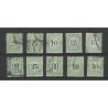 Curaçao P1-10 Postage due 1889  VFU/used CV 644 € without dunne plekken !