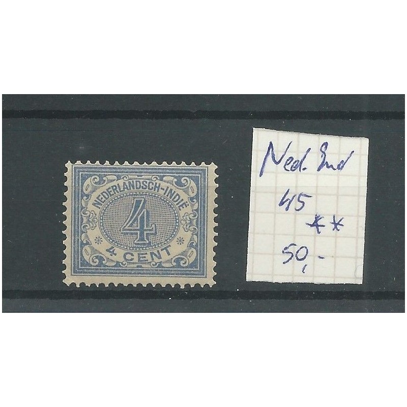 Dutch East Indies  45 Numeral 4ct  MNH  CV 50 €