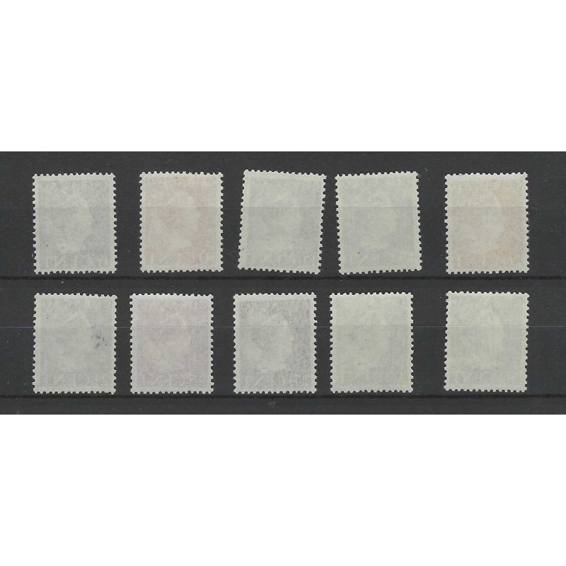 Curaçao 168-177  Wilehlmina  MNH  CV 22 €