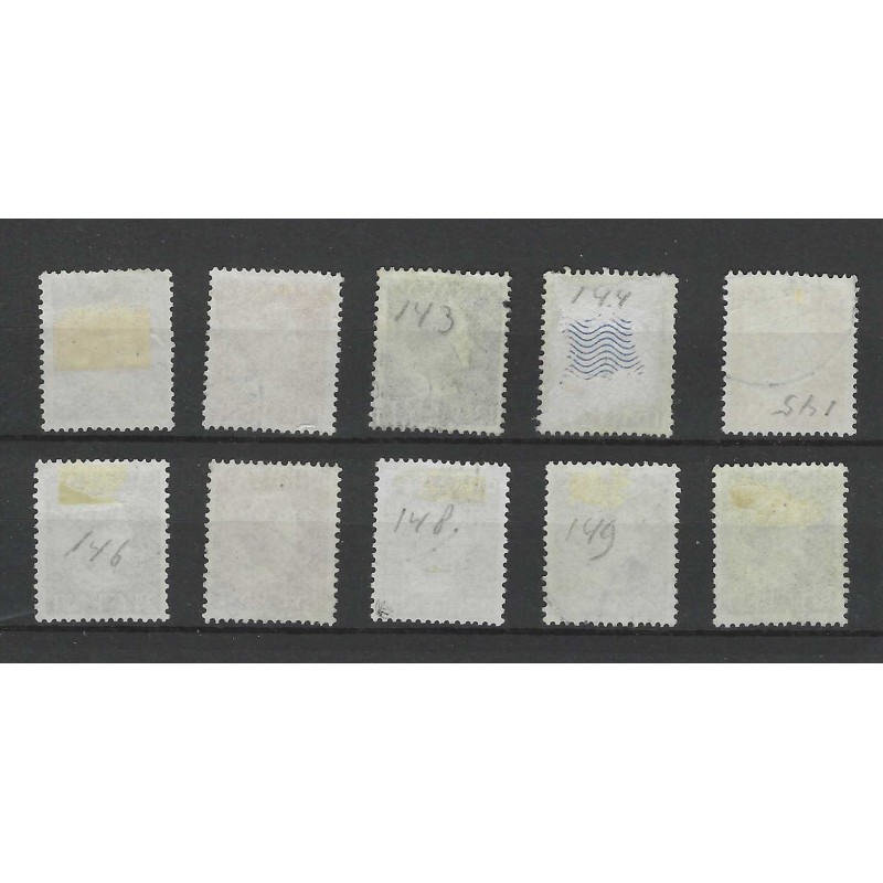 Curacao 168-177 Wilhelmina  VFU/gebr CV 26 €