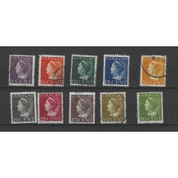 Curaçao 168-177 Wilhelmina  VFU/used CV 26 €