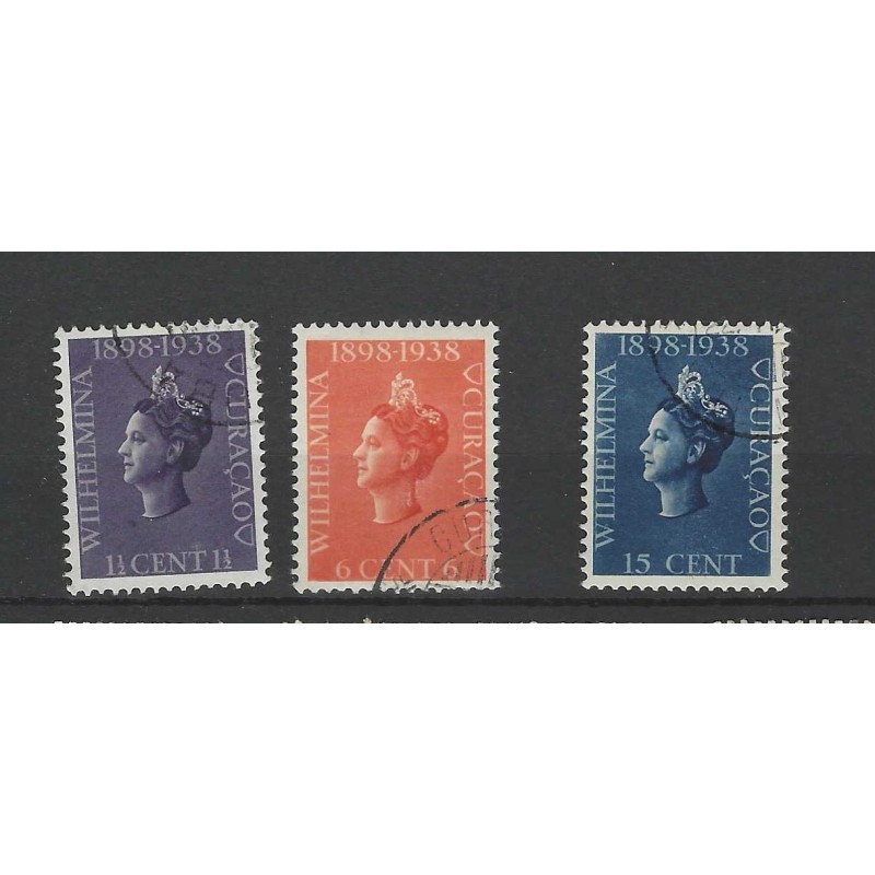 Curaçao 138-140  Wilhelmina  VFU/used CV 3 €
