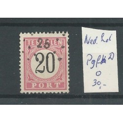 Dutch East Indies  P9fb-D with  numeral dot cancel 25   VFU/used   CV 45++ €