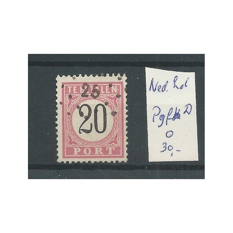 Dutch East Indies  P9fb-D with  numeral dot cancel 25   VFU/used   CV 45++ €