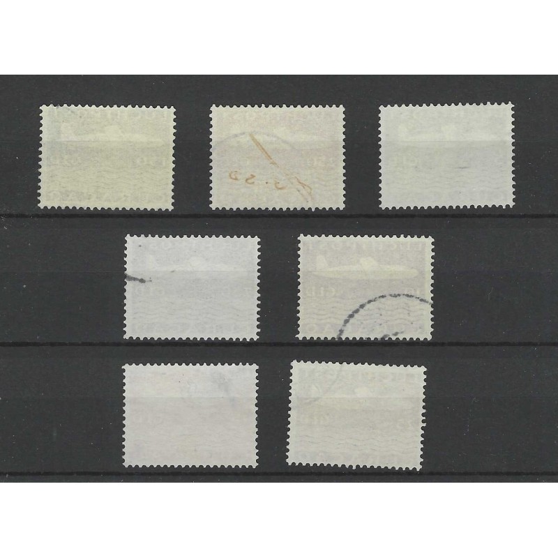 Curacao  LP82-88 Luchtpost Vliegtuig  VFU/gebr  CV  385 €
